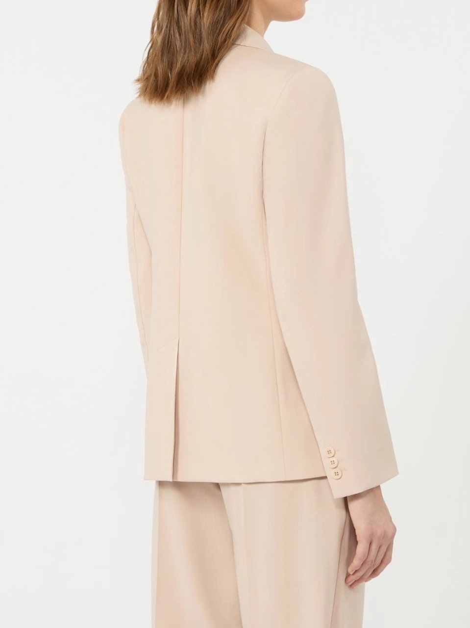 Max Mara Structured Tailored Blazer with Notched Lapels and Flap Pockets Neutraal