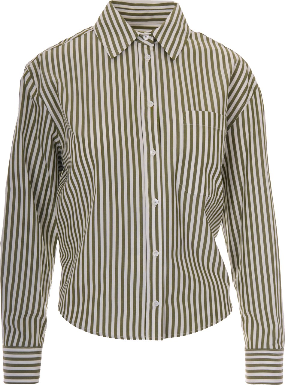 Max Mara Shirts Riga Pari Pistacchio/Off White Divers