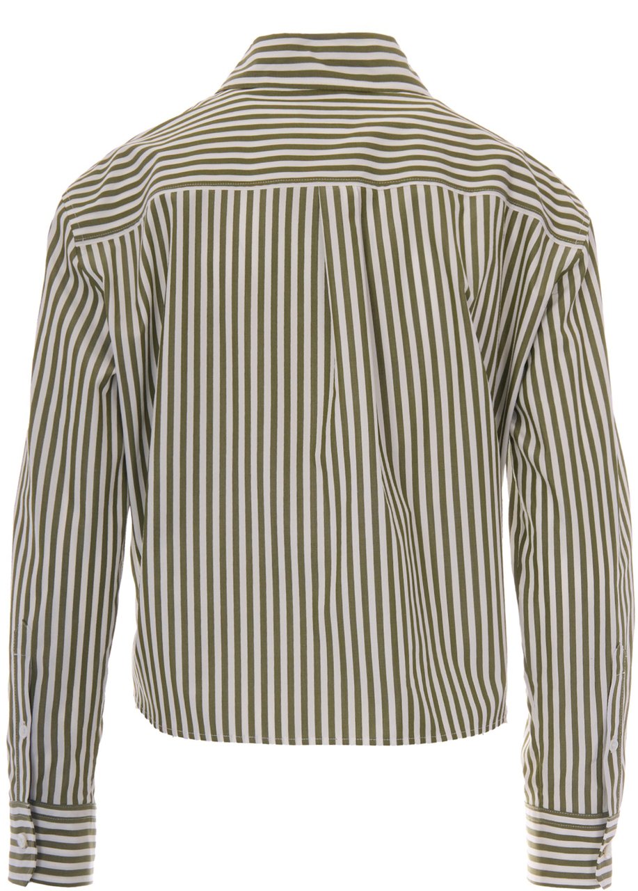 Max Mara Shirts Riga Pari Pistacchio/Off White Divers