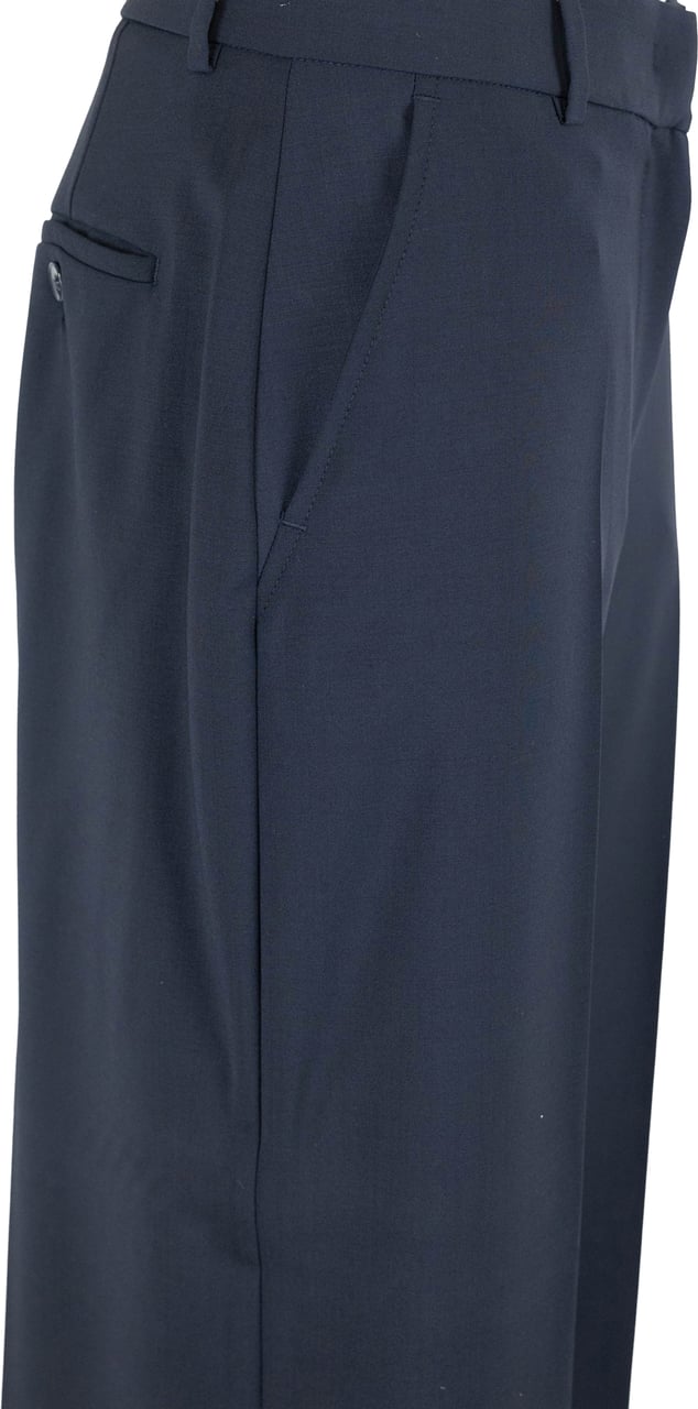 Max Mara Trousers Blu Navy