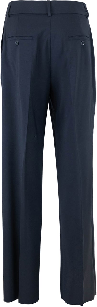 Max Mara Trousers Blu Navy