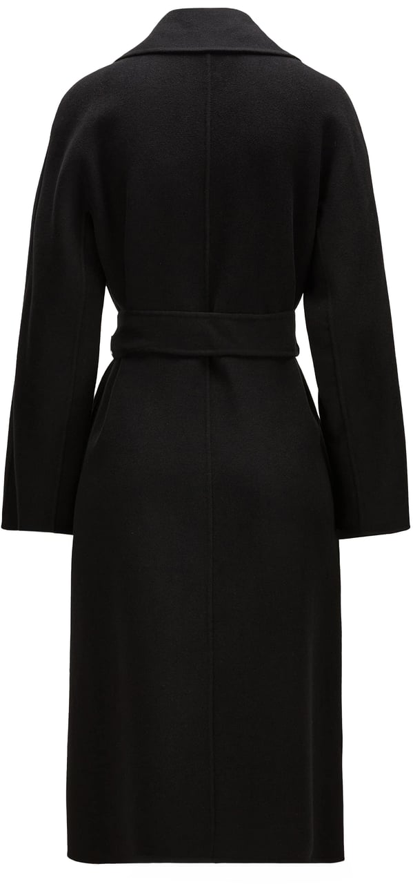 Max Mara Coats Nero Zwart