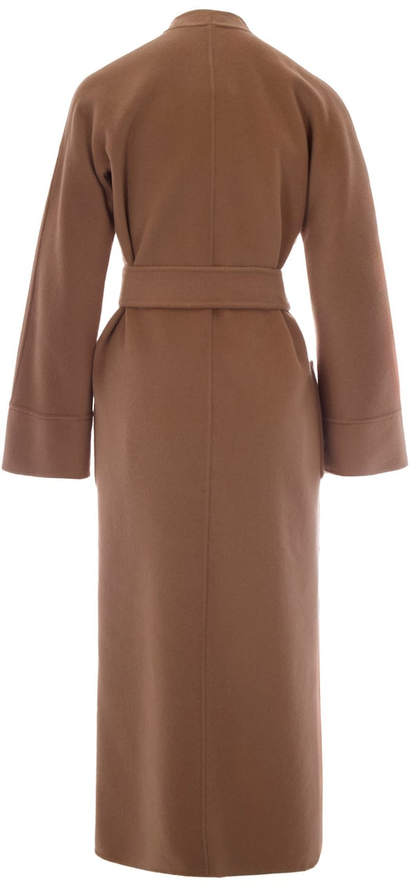 Max Mara Coats Cammello Bicolore Beige