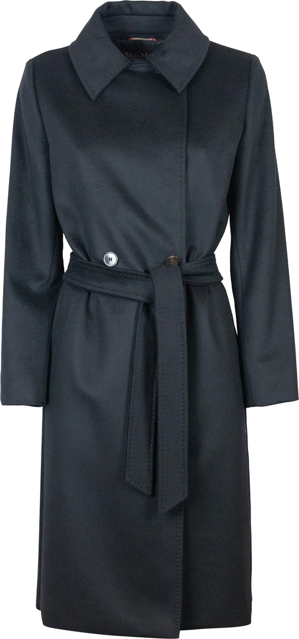 Max Mara Coats Nero Zwart