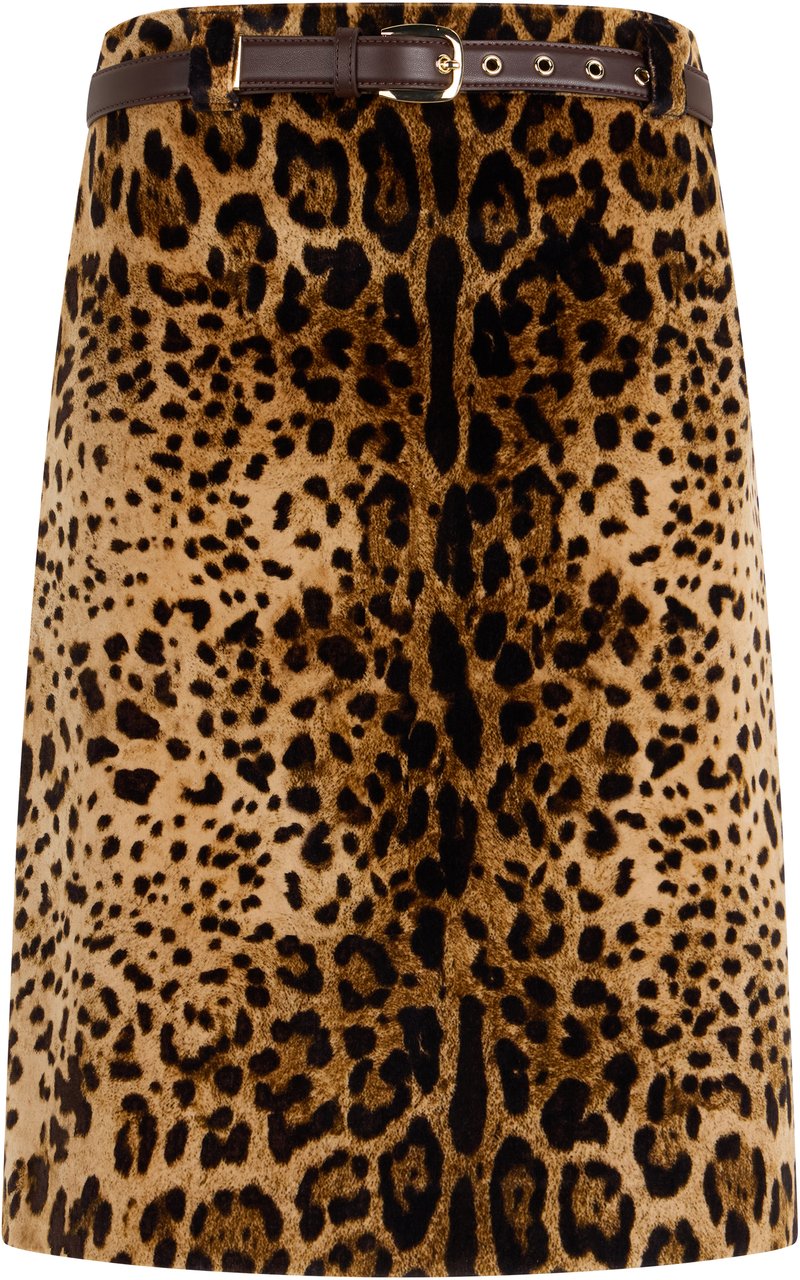 Max Mara Skirts Leopard Beige