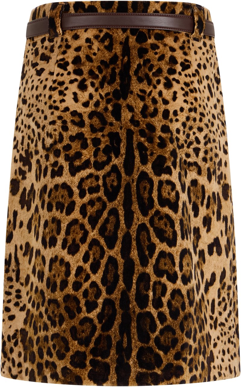 Max Mara Skirts Leopard Beige