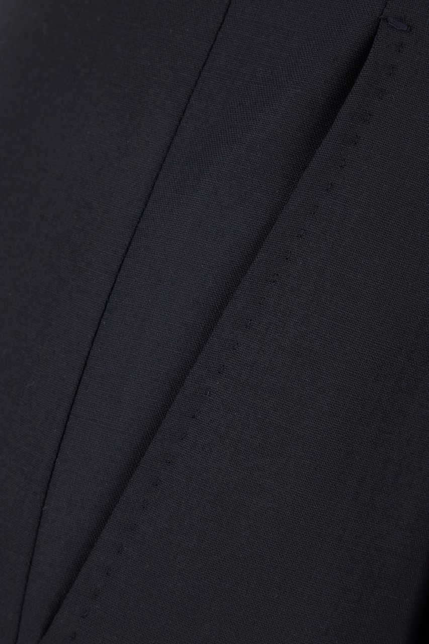 Max Mara Studio Navy blue wool pants Blauw