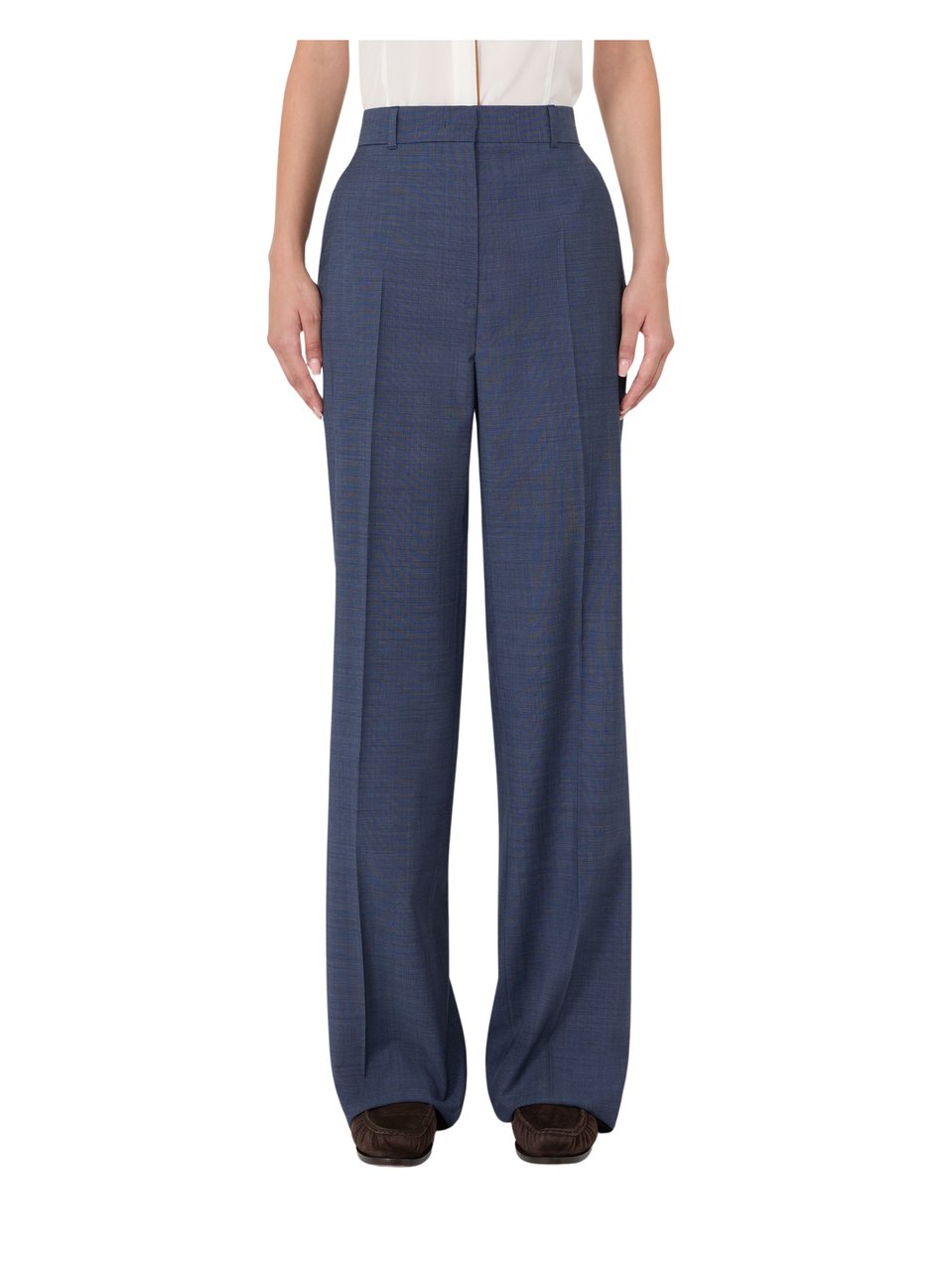 Max Mara Mstcambusa High-Waist Wide-Leg Jeans Blauw