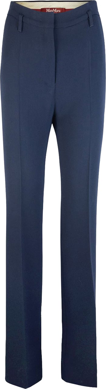 Max Mara Trousers Blu Navy