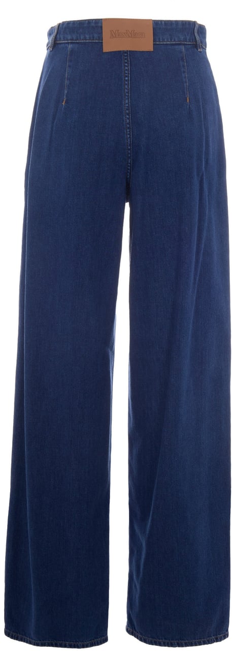 Max Mara Jeans Blu Medio Pulito Blauw