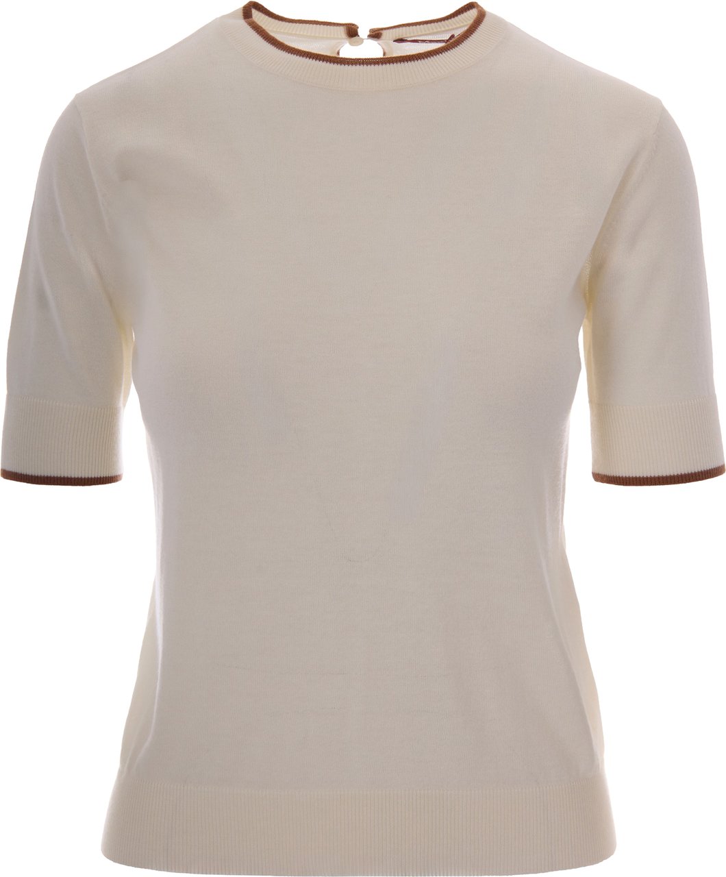 Max Mara Sweaters Bianco Bicolore Wit