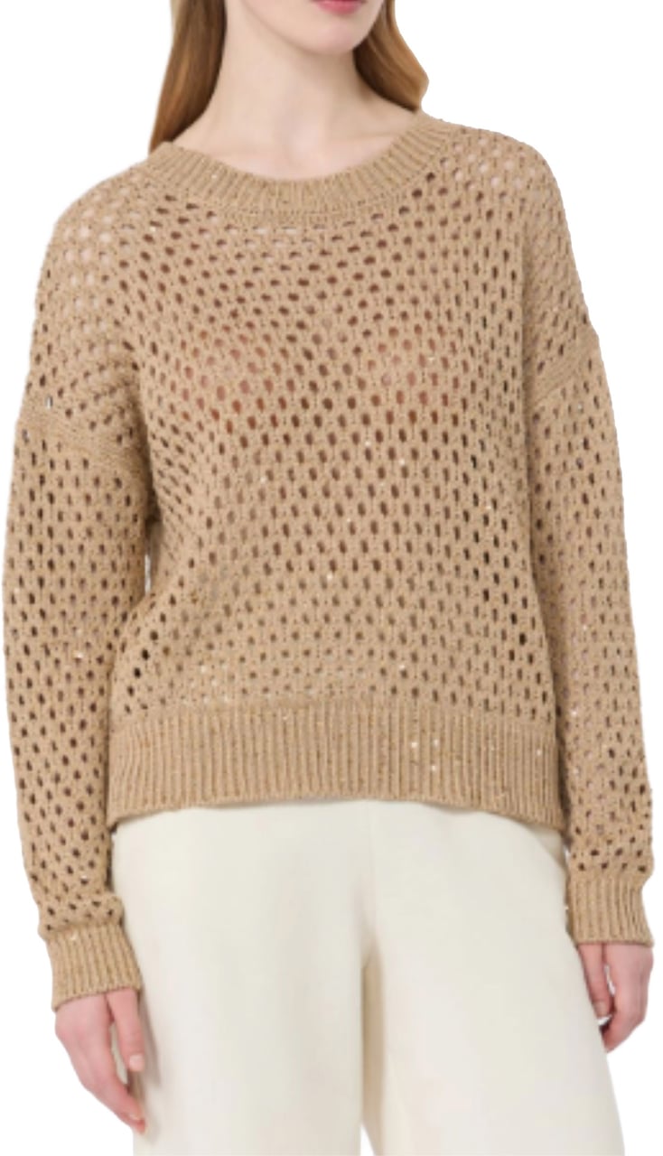 Max Mara Sweaters Bianco Naturale Beige