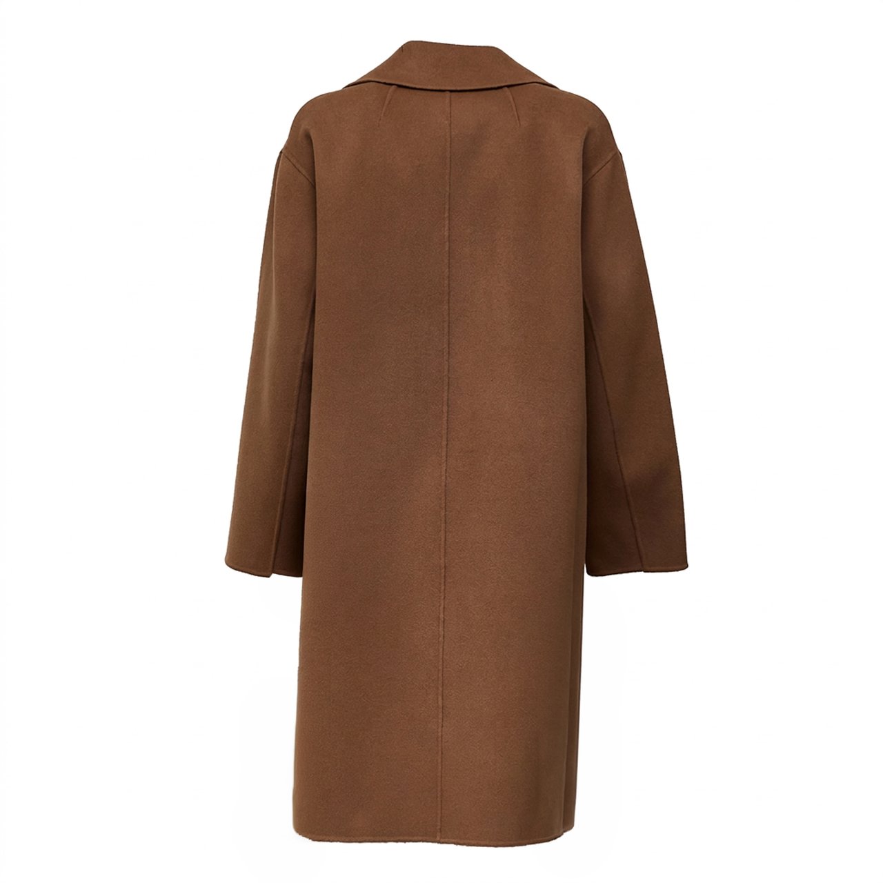 Max Mara Magnolia Midi Double-Breasted Wool Coat Bruin