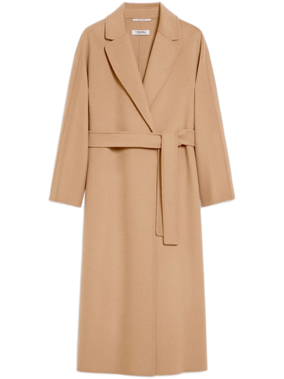 Max Mara Brown Esturia Belted Knee-Length Coat Bruin