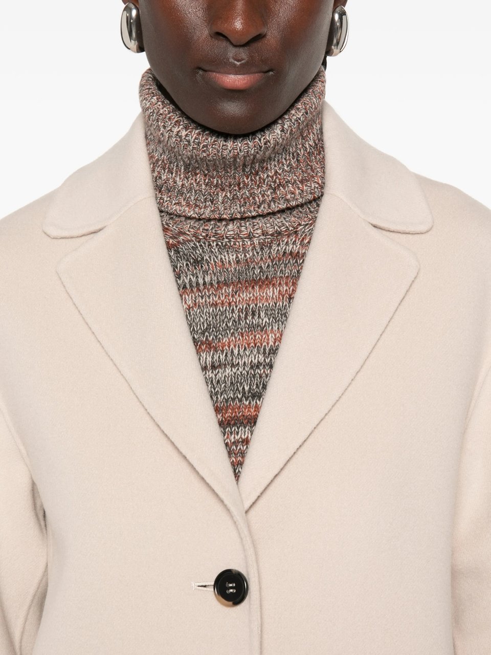 Max Mara Light Beige Smmelfi Boxy Flap Jacket Neutraal