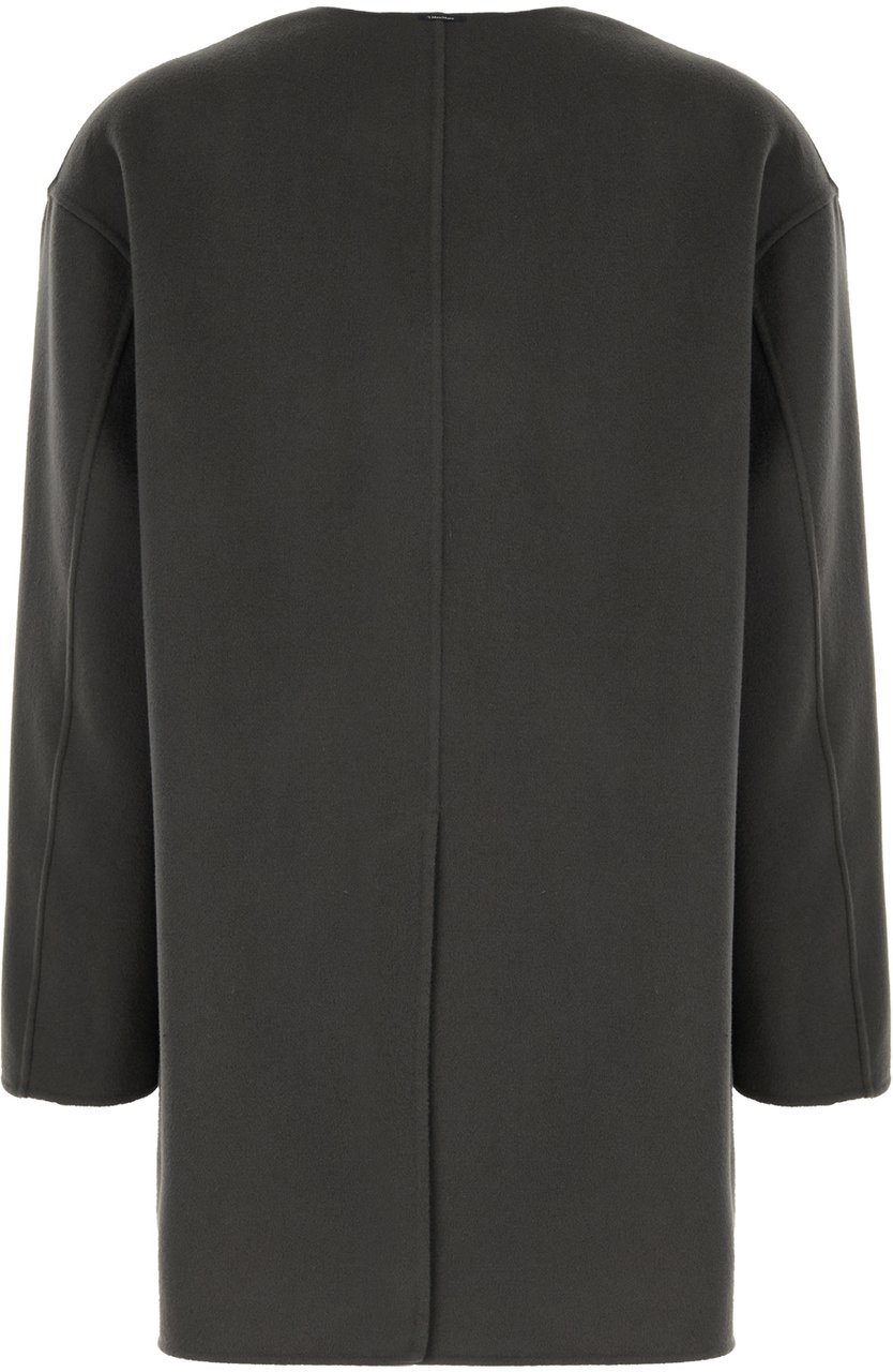 Max Mara S Dark grey wool coat Grijs