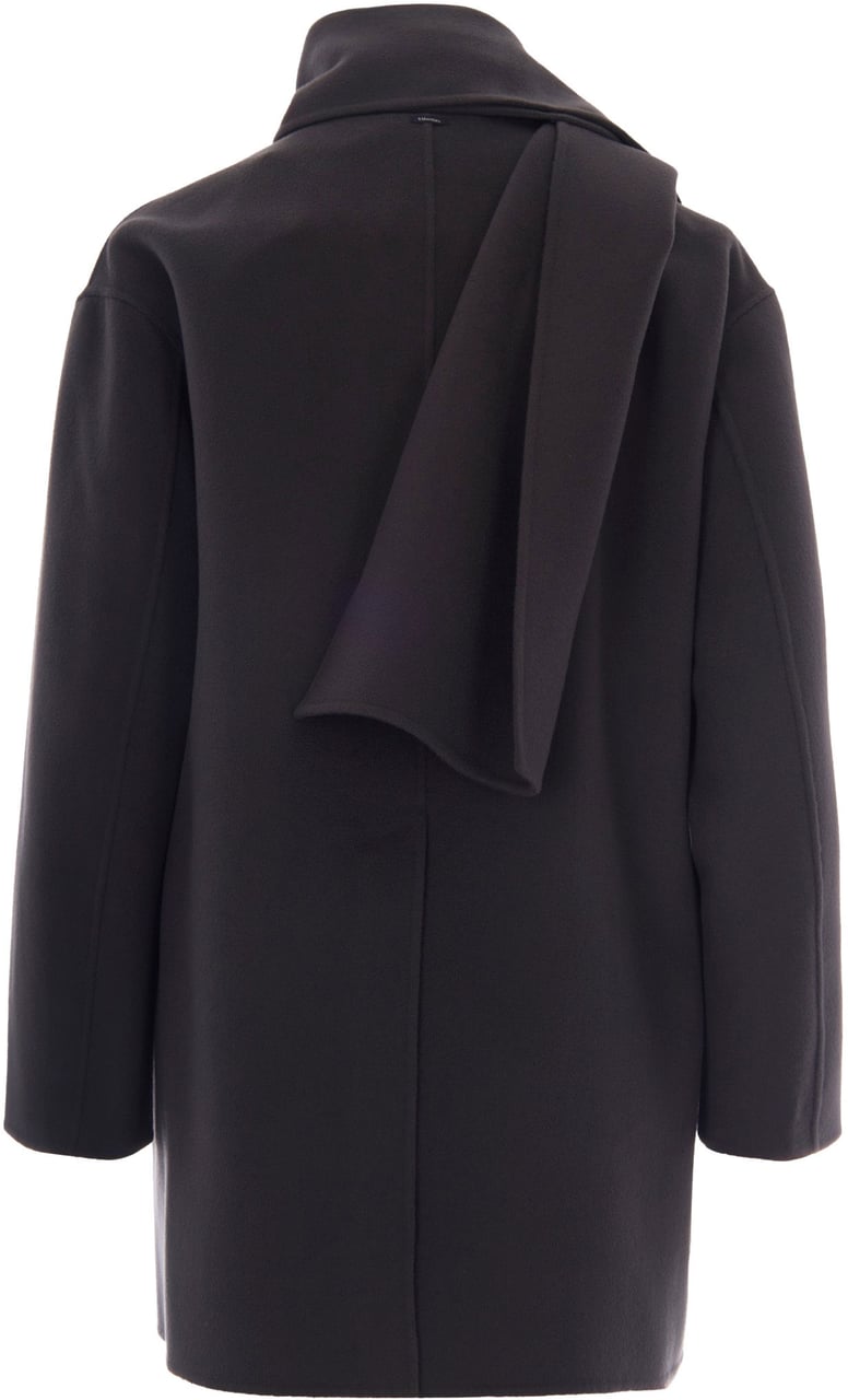 Max Mara 'S Max Mara Coats Grigio Scuro Donkergrijs