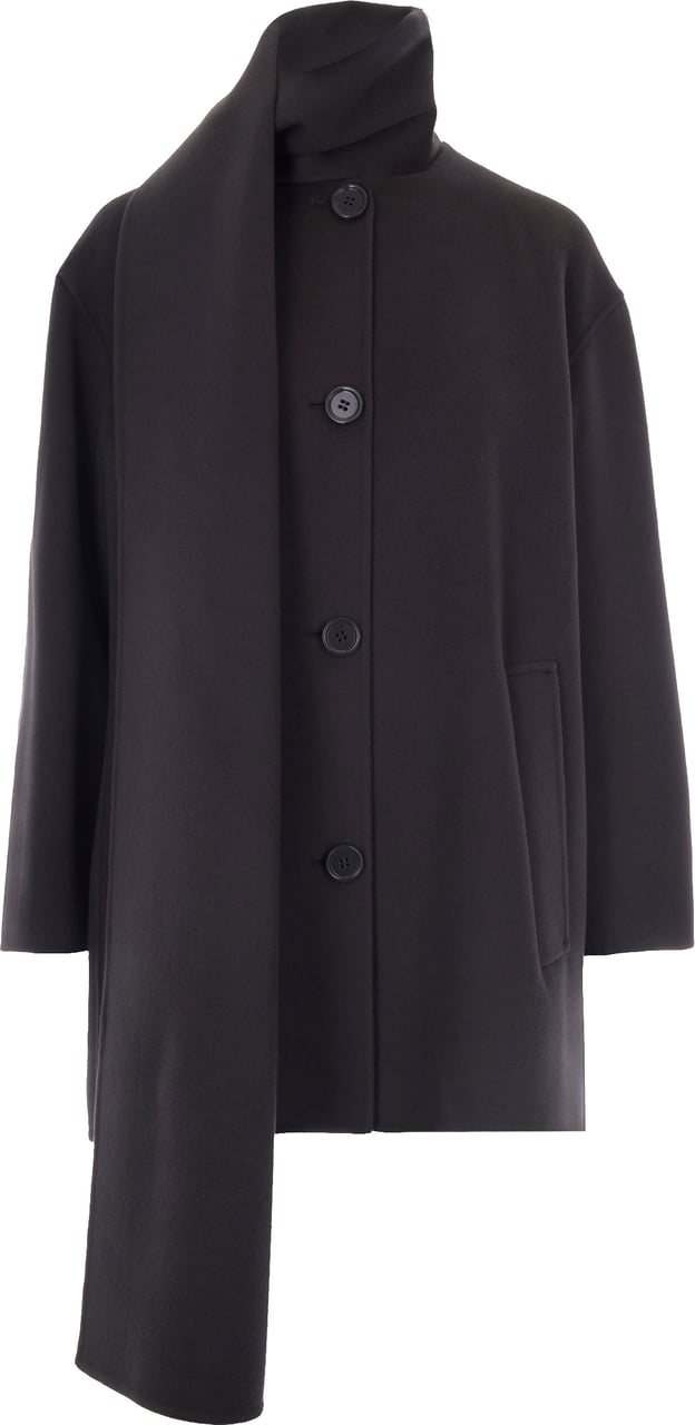 Max Mara 'S Max Mara Coats Grigio Scuro Donkergrijs