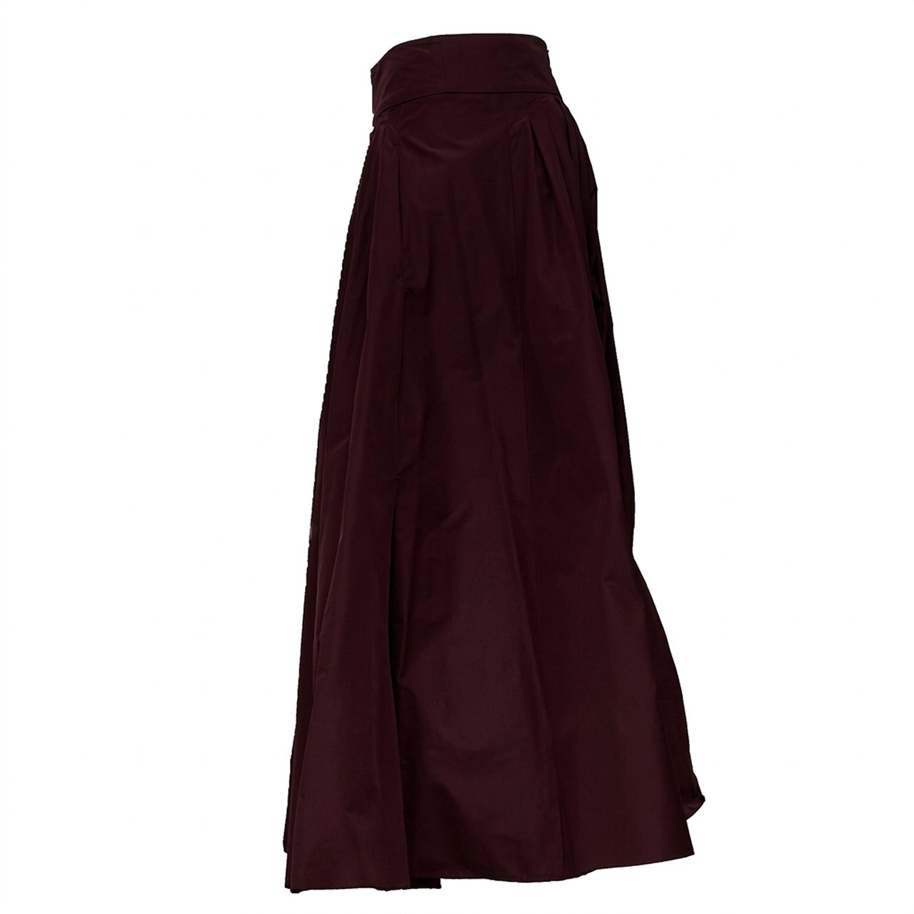 Max Mara Romina Long Taffeta Skirt Zwart