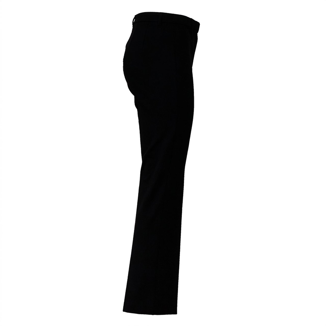 Max Mara Slim Fit Trousers With Tailored Construction And Flared Hems Zwart