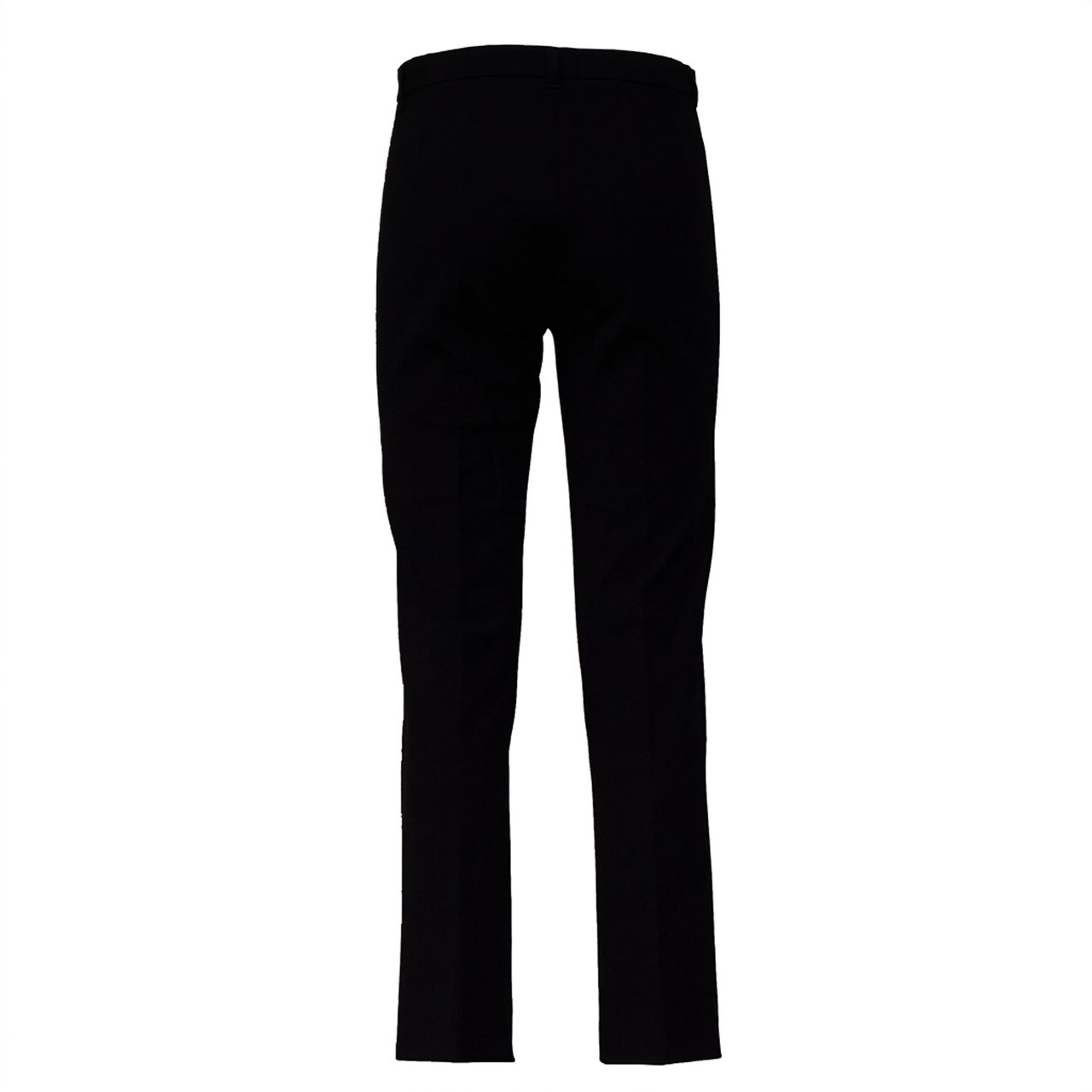Max Mara Slim Fit Trousers With Tailored Construction And Flared Hems Zwart