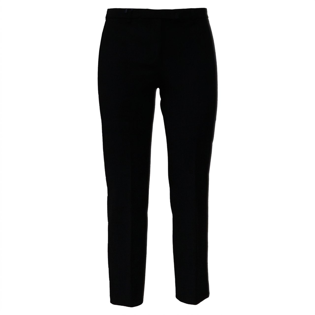 Max Mara Slim Fit Trousers With Tailored Construction And Flared Hems Zwart