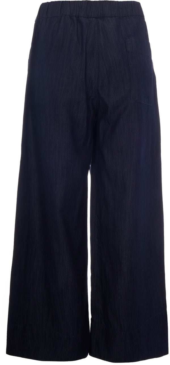 Max Mara 'S Max Mara Trousers Blu Notte Scuro Pulito Navy