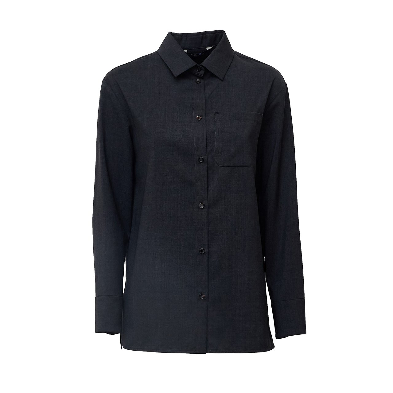 Max Mara Virgin Wool Opera Casual Shirt Zwart