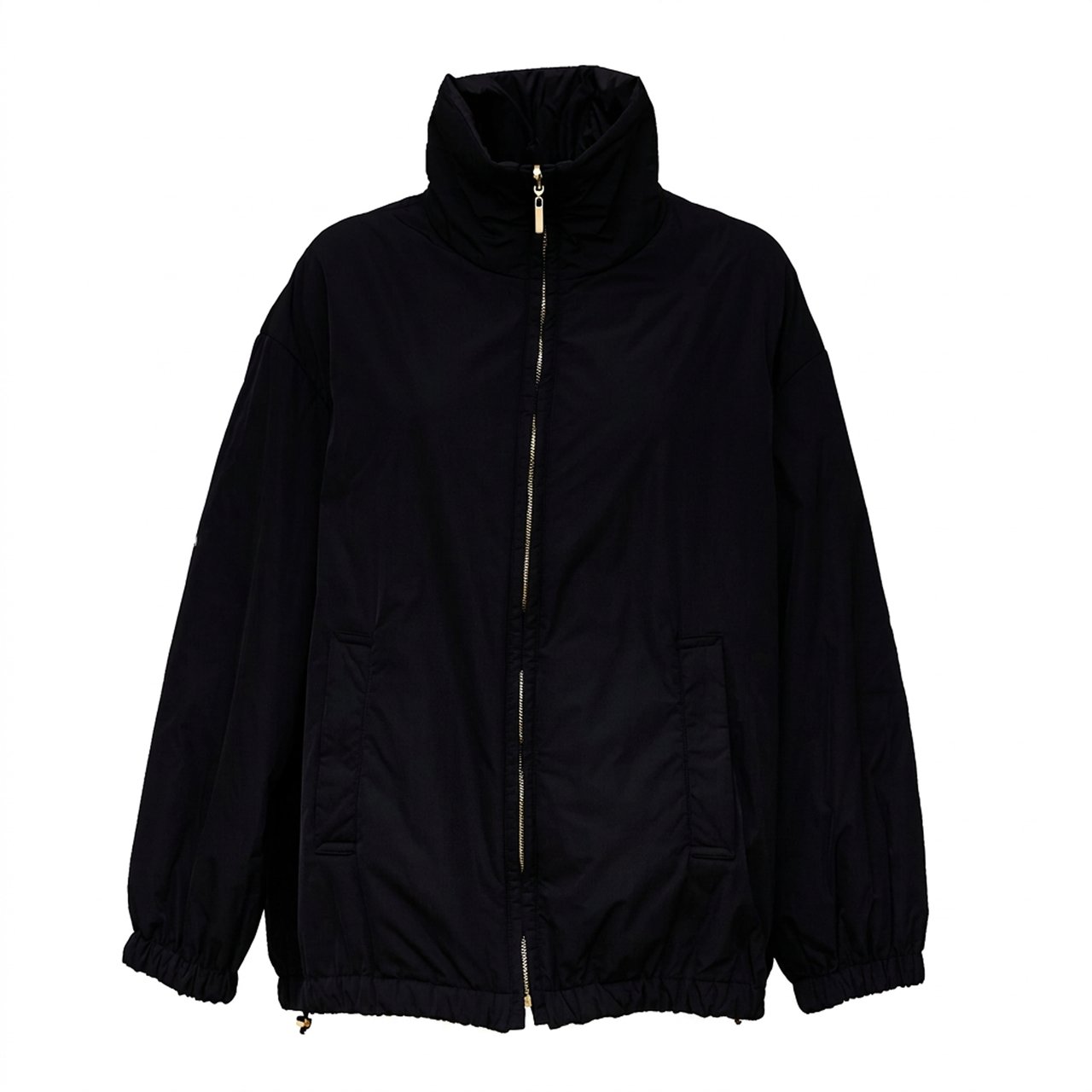Max Mara Claudia Radzmir Reversible Over Bomber Jacket Zwart