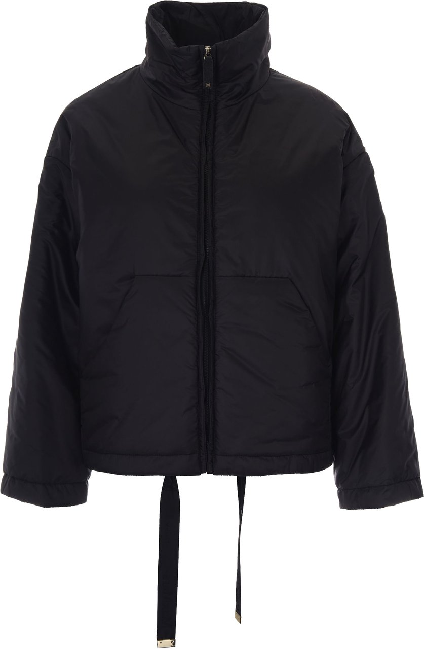 Max Mara Coats Nero Zwart