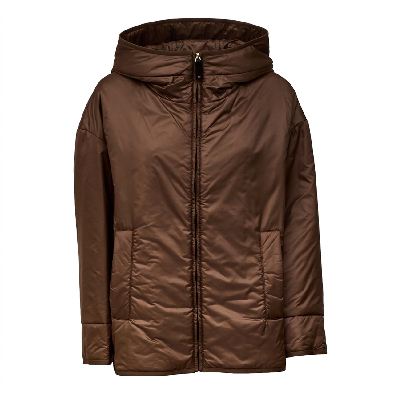 Max Mara Cleo Over Fitted Hooded Jacket Zwart