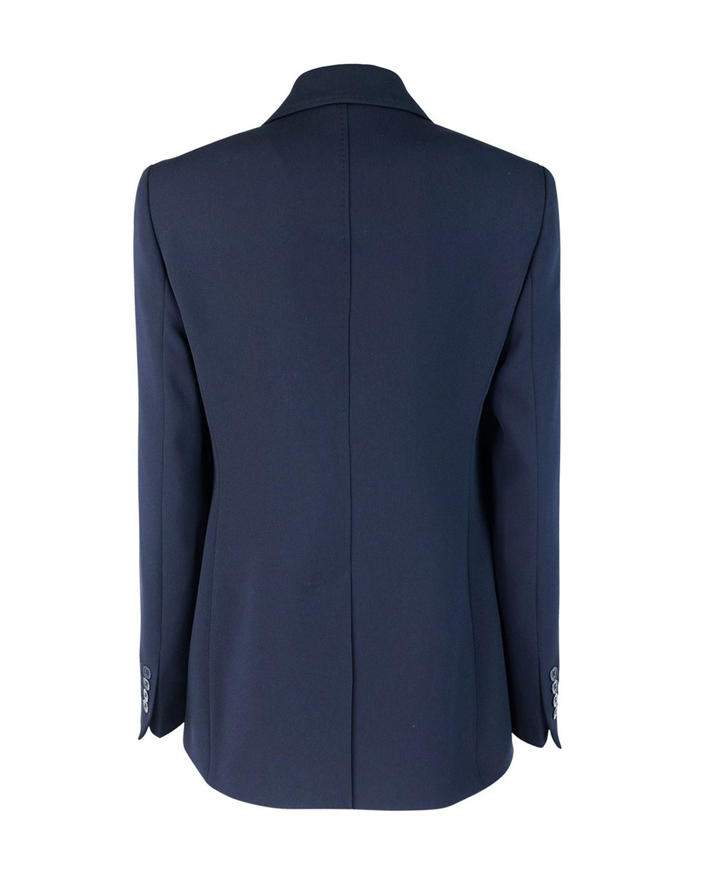 Max Mara Single-Breasted Tailored Blazer With Classic Lapel Blauw
