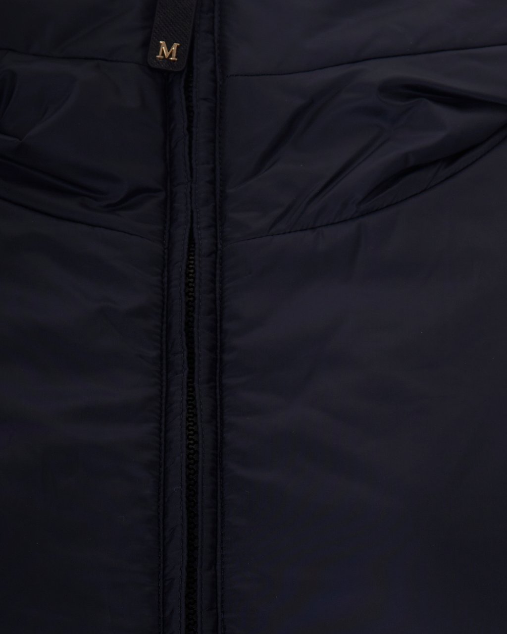 Max Mara Water-Repellent Oversized Padded Jacket With Drawstring Hood Blauw