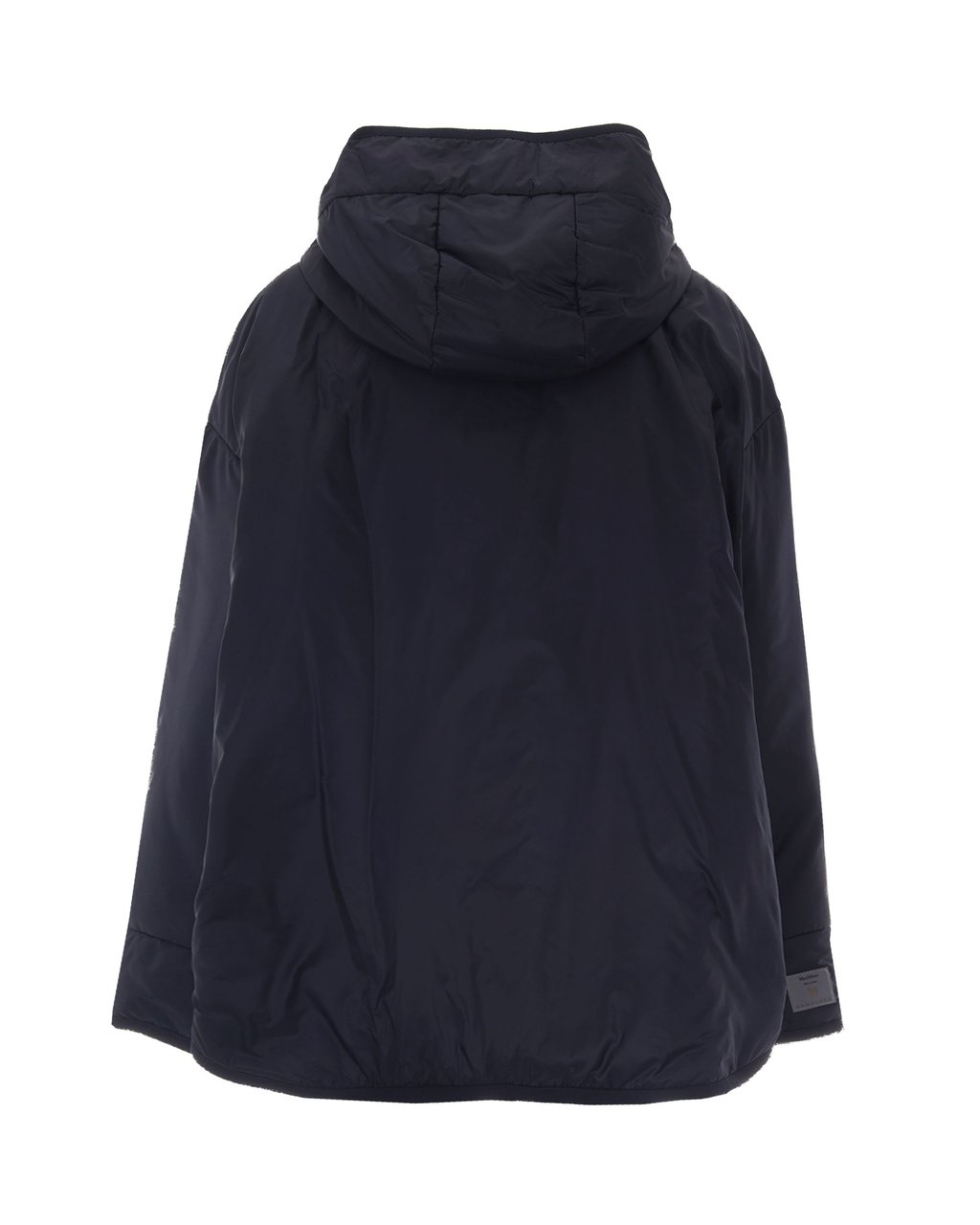 Max Mara Water-Repellent Oversized Padded Jacket With Drawstring Hood Blauw