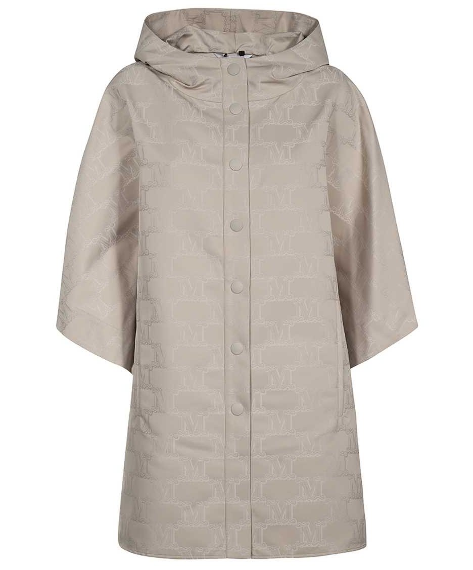 Max Mara Cape with jacquard logo Neutraal