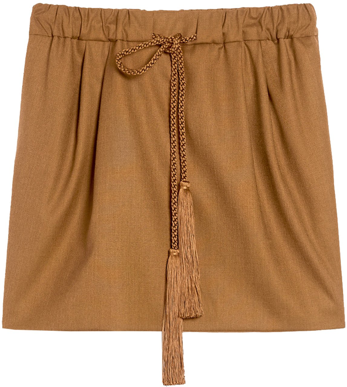 Max Mara Blue Tabarin Balloon Silhouette Mini Skirt Bruin