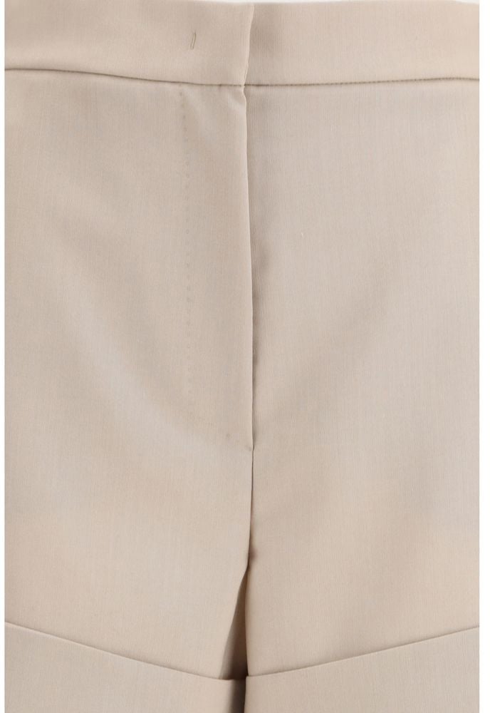 Max Mara Bicolor Wool Bermuda Shorts Divers