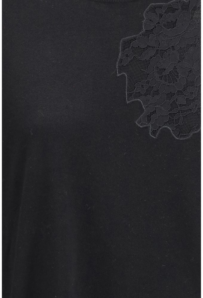 Max Mara Black Silk Sweatshirt Zwart