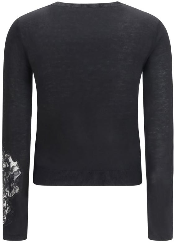 Max Mara Black Silk Sweatshirt Zwart