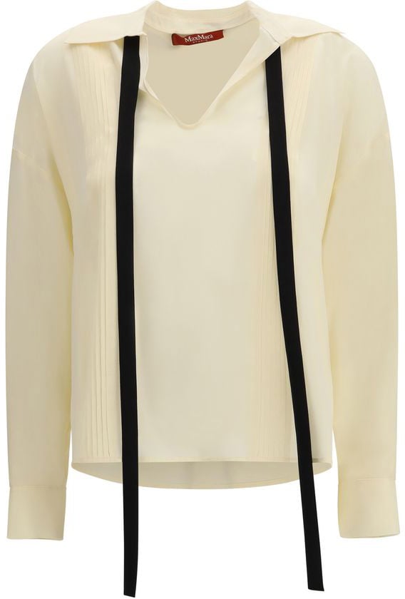Max Mara Beige Silk Blouse Beige