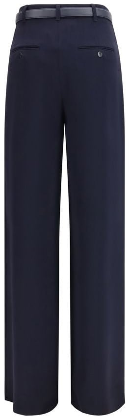 Max Mara Blue Triacetate Dress Pants Blauw