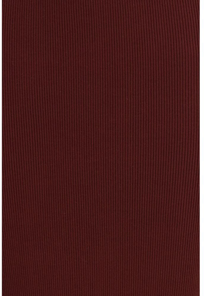 Max Mara Bordeaux Viscose Midi Skirt Maroon