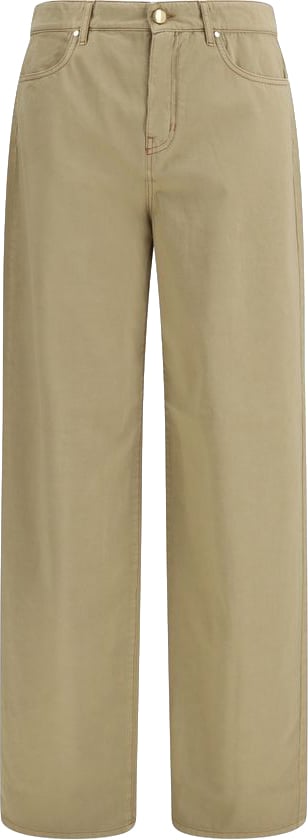 Max Mara Beige Cotton Casual Pants Beige