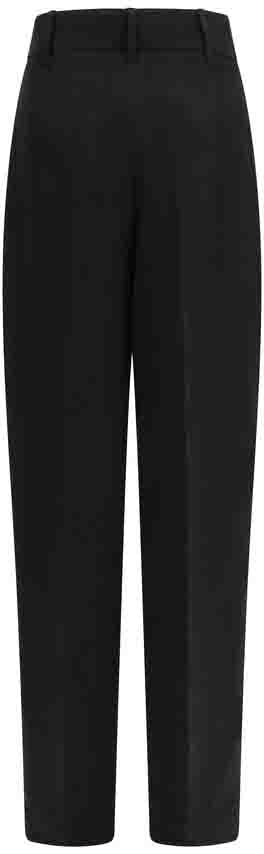 Max Mara Black Linen Pants Zwart