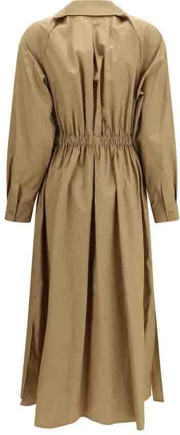 Max Mara Beige Cotton Casual Dress Beige