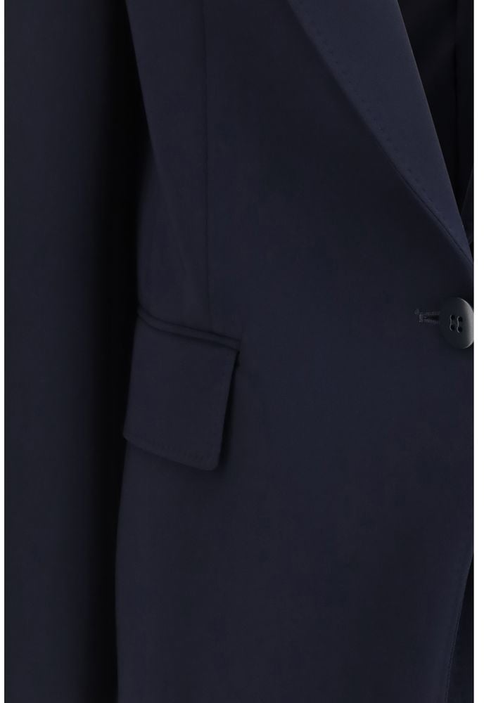 Max Mara Blue Triacetate Blazer Blauw