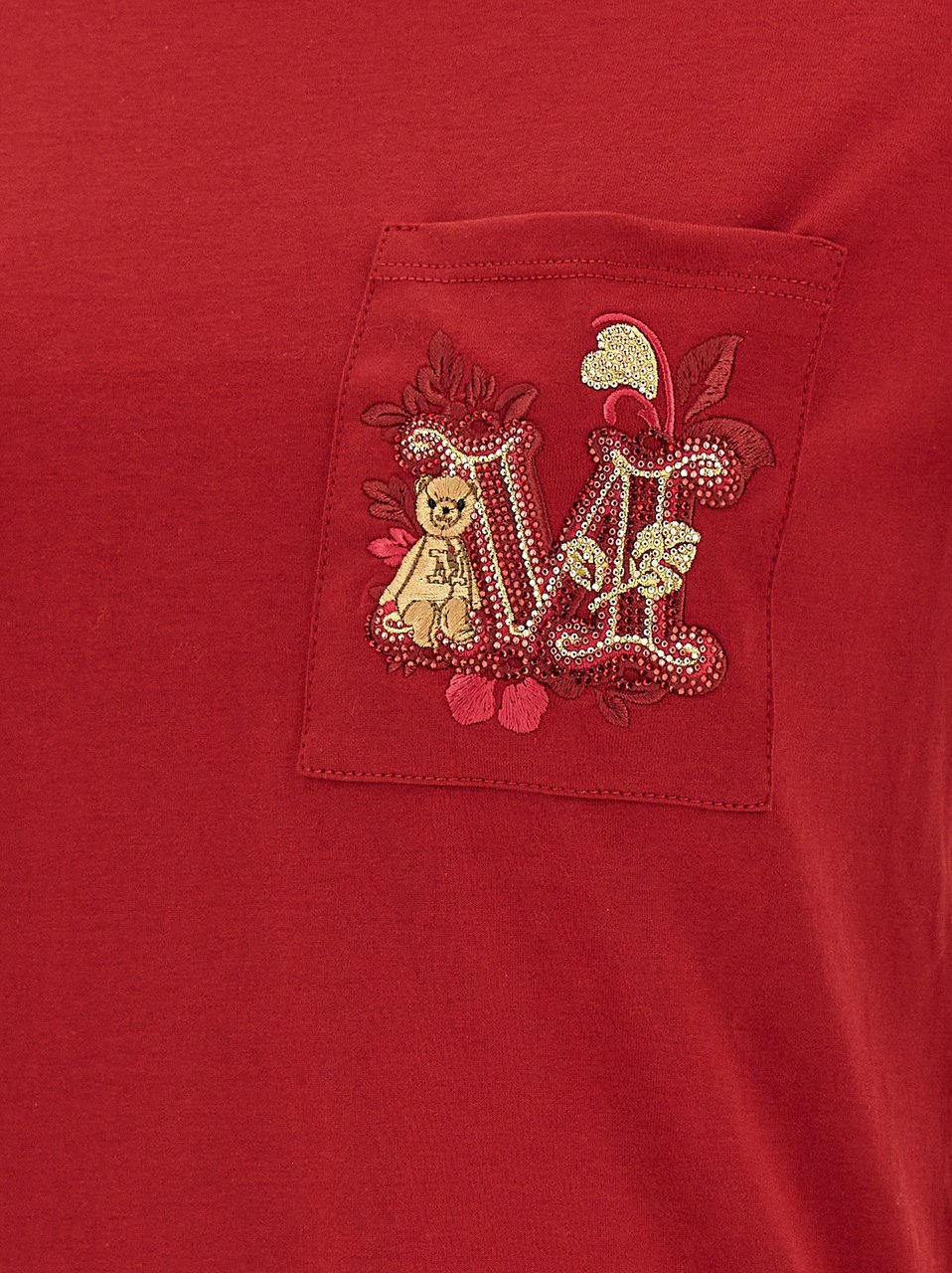 Max Mara Multicolor Cotton T-Shirt Wit