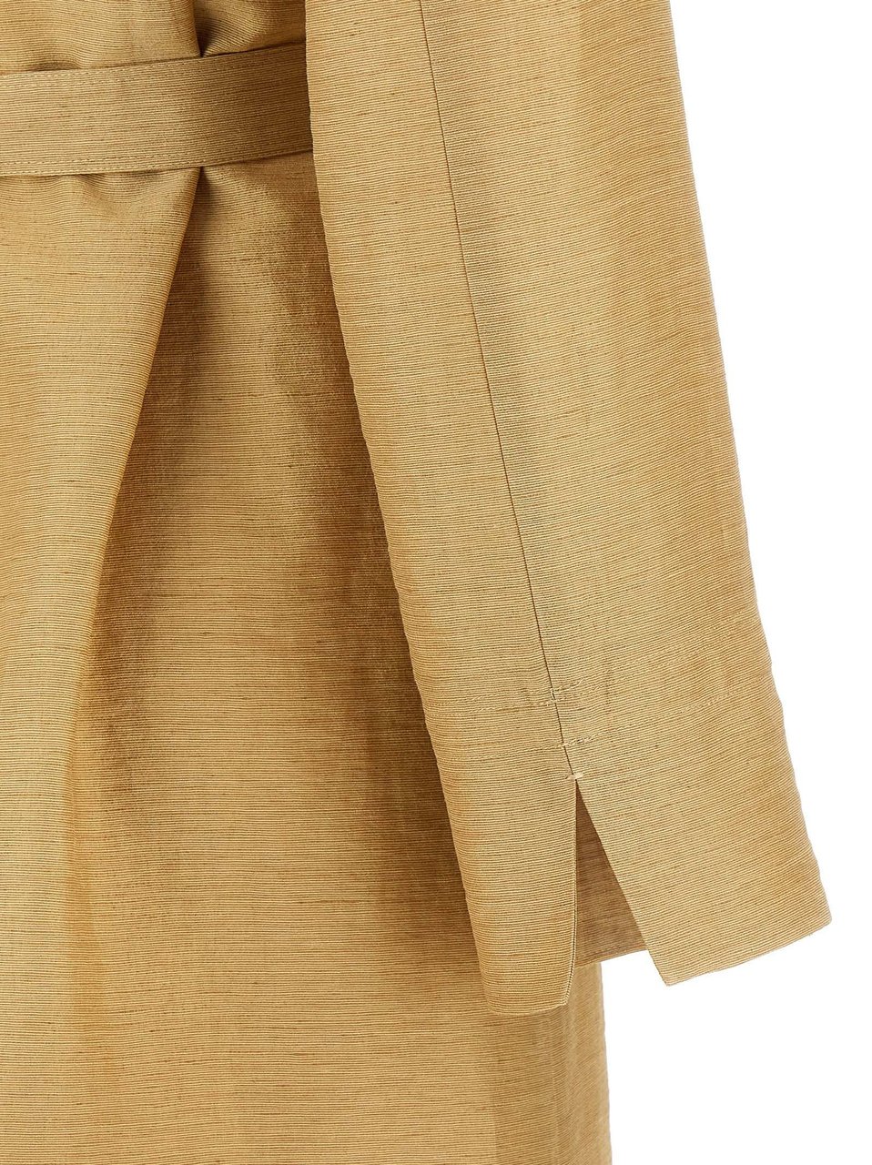 Max Mara Beige Fluorofiber Coat Beige