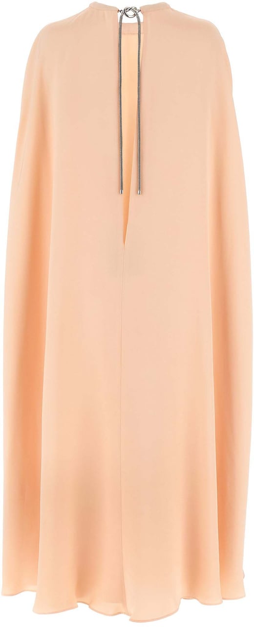 Max Mara Multicolor Silk Midi Dress Roze