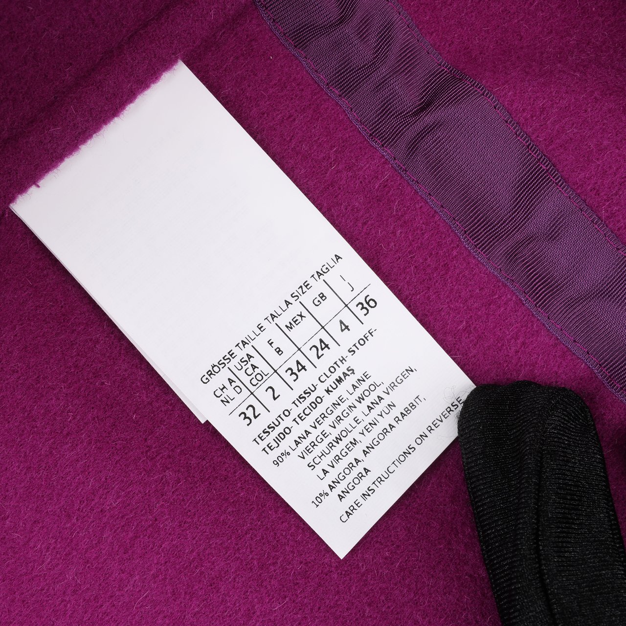 Max Mara Max Mara Necton Wool Hooded Coat in Fuchsia Paars